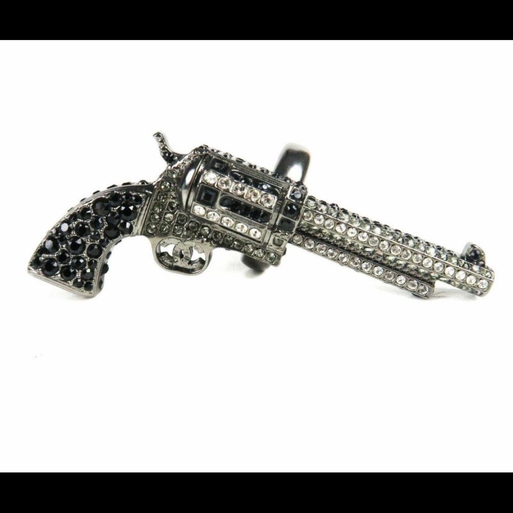 CHANEL Silver Gun Ring